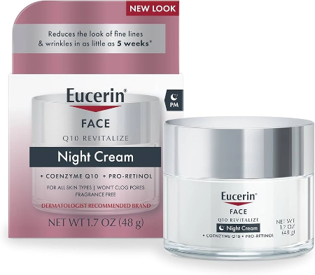 eucerin night cream q10 revitalize