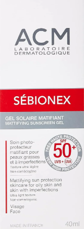 ACM Sebionex Gel SPF 50+ Sun Protection for Oily and Combination Skin